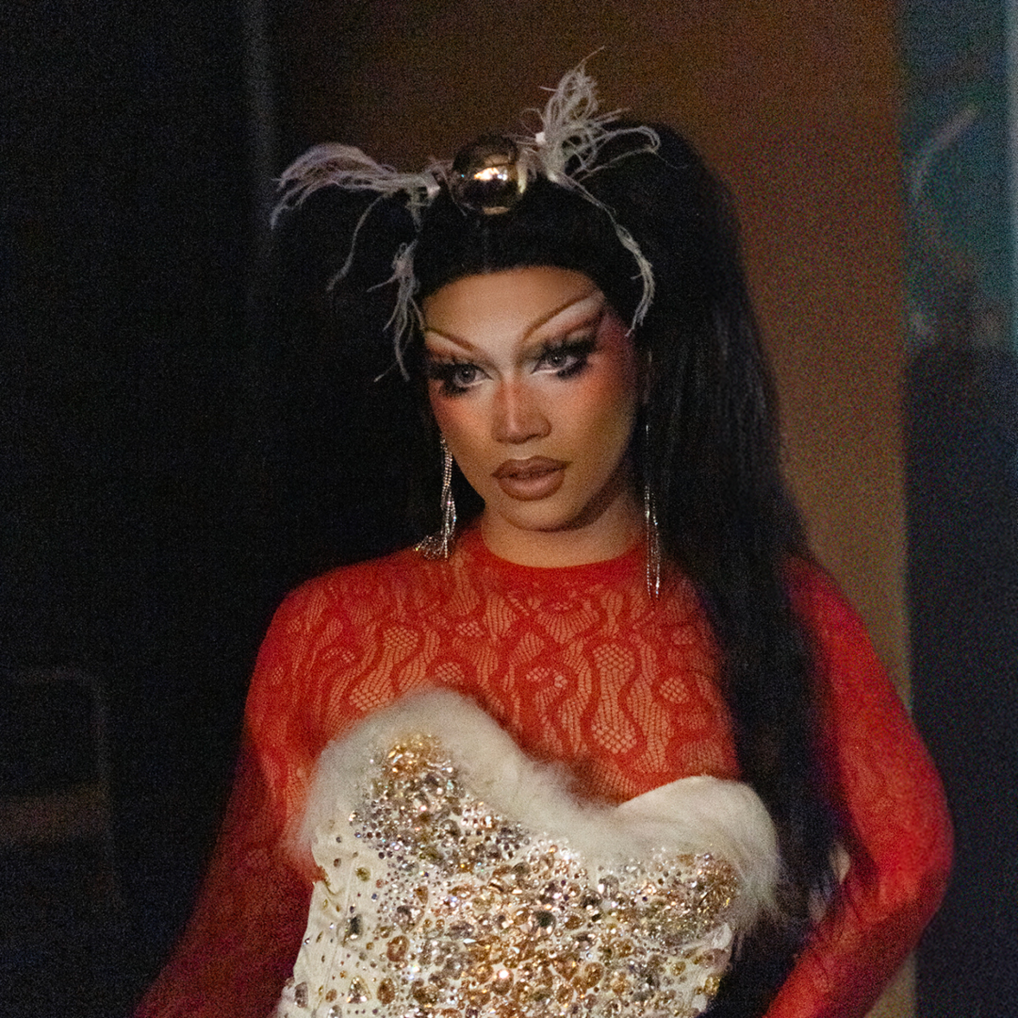 Third Kylie, Drag Queen aus Zürich bei einer Performance in der Zürcher Zentralwäscherei